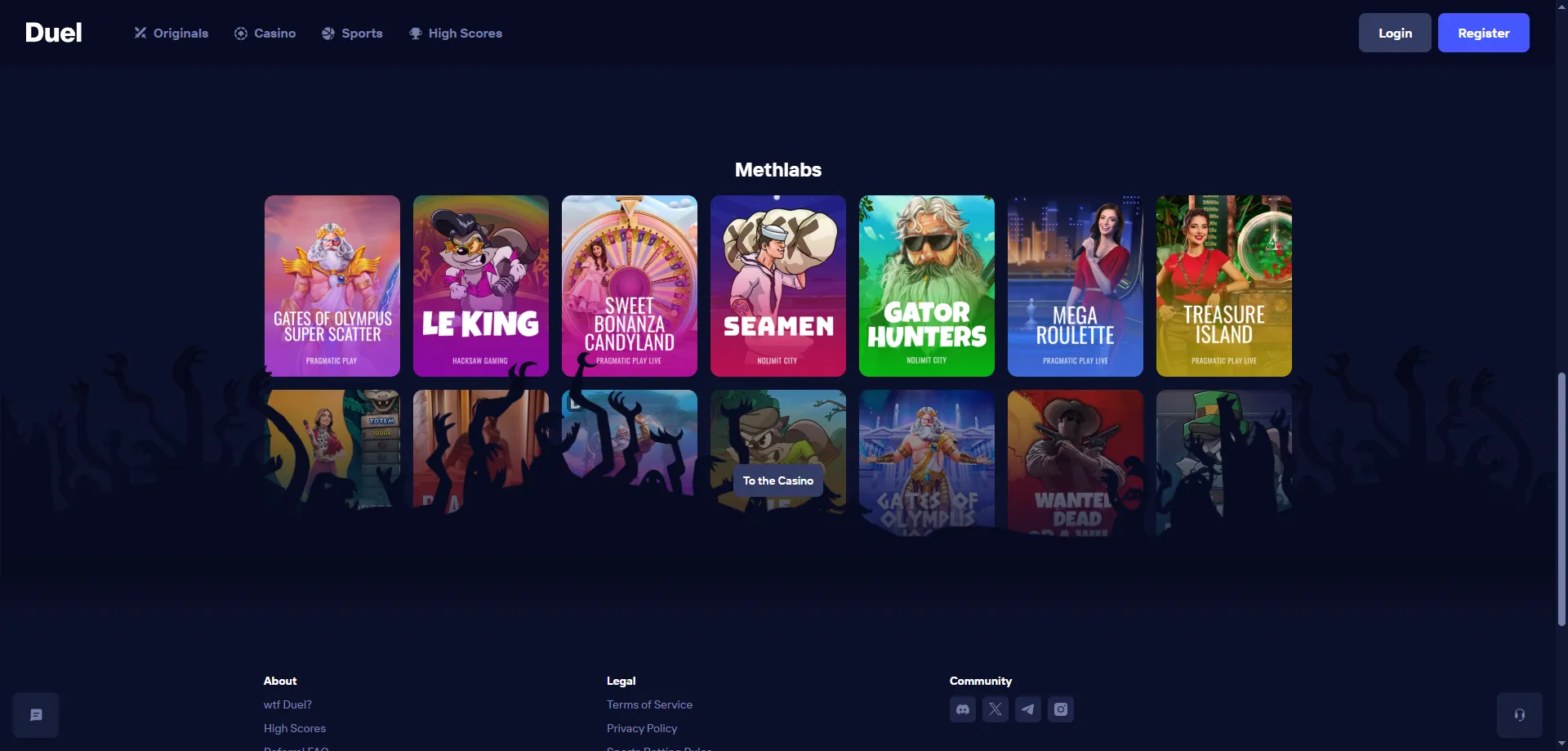 Tragamonedas y juegos exclusivos en Duel Casino M&eacute;xico